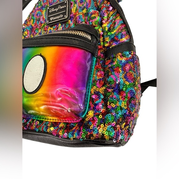 *SALE* Loungefly Disney Mickey
Mouse Celebration Rainbow
Sequin Mini Backpack main image 6